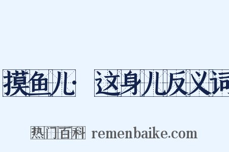 摸鱼儿·这身儿反义词是什么意思的图片